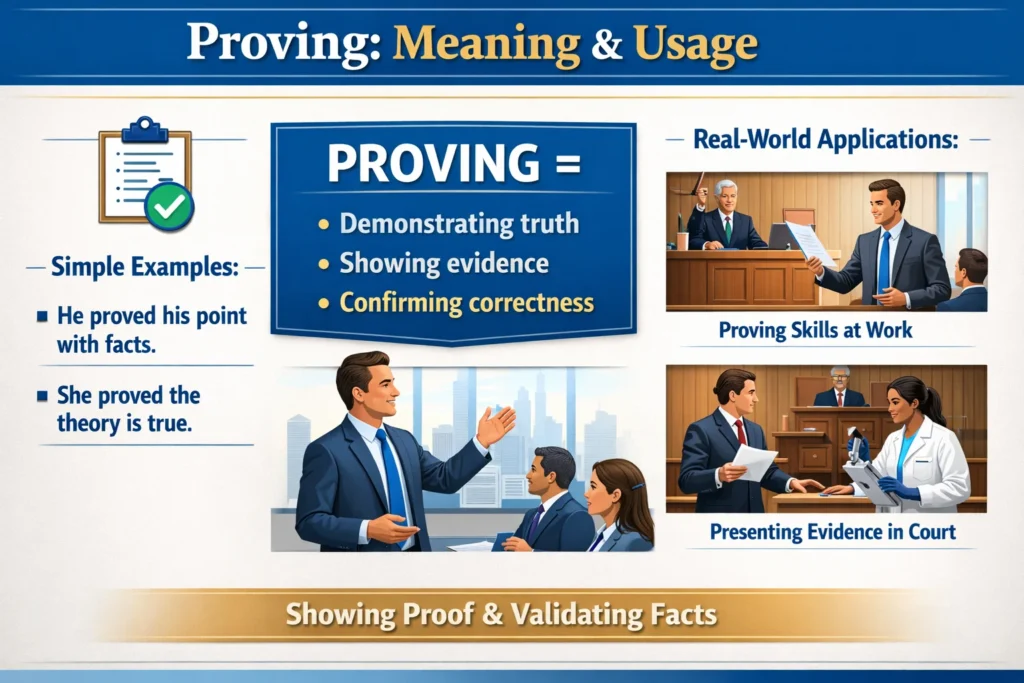What Does “Proving” Mean?