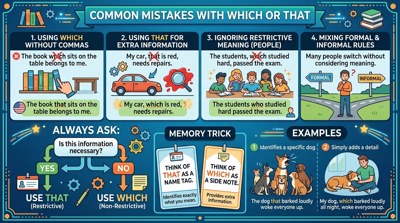 Common Mistakes with Which or That