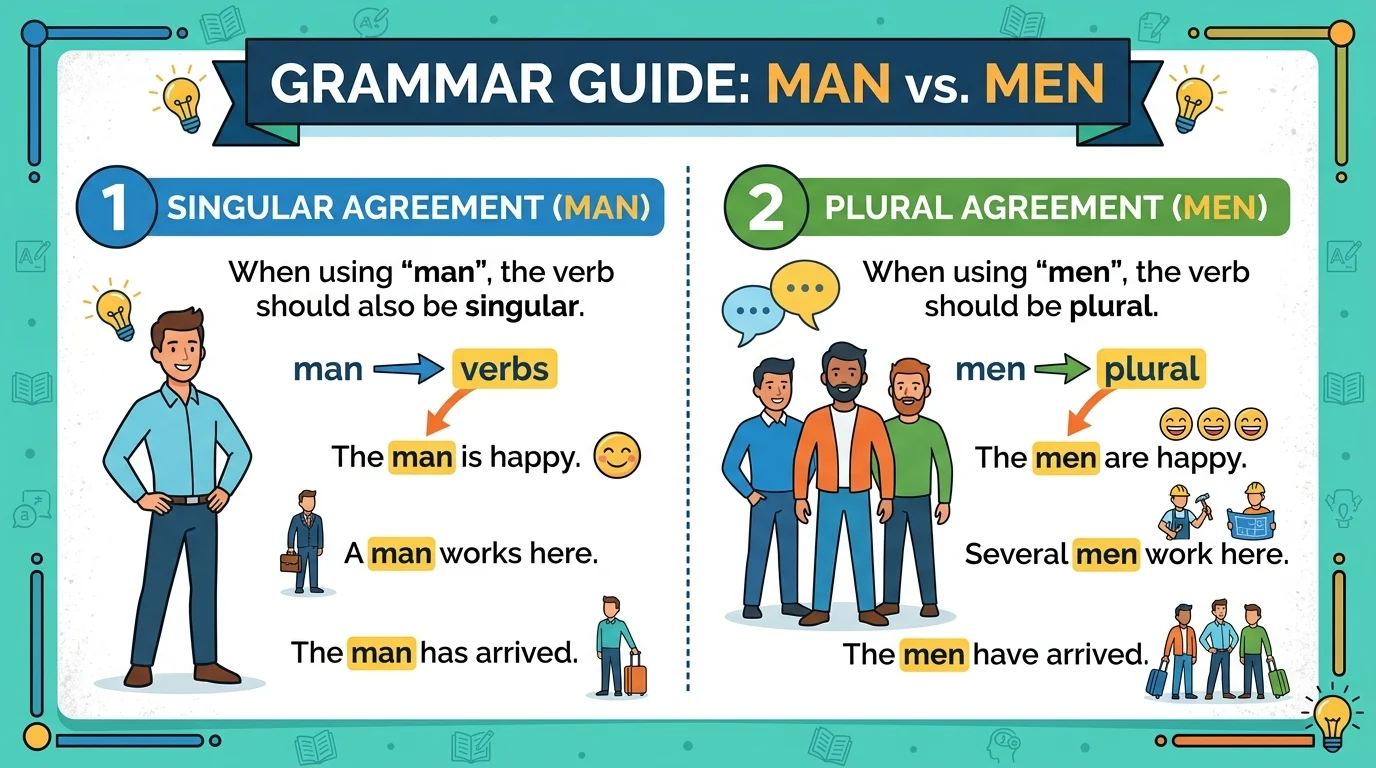 Men or Man in Grammar