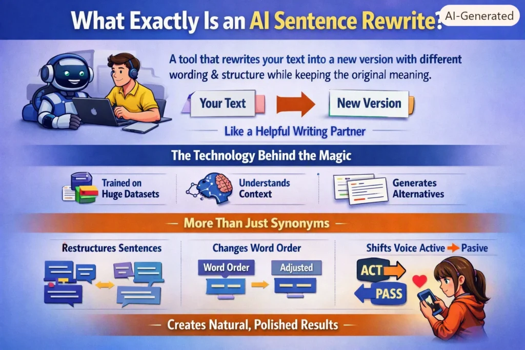 What Exactly Is an AI Sentence Rewrite?