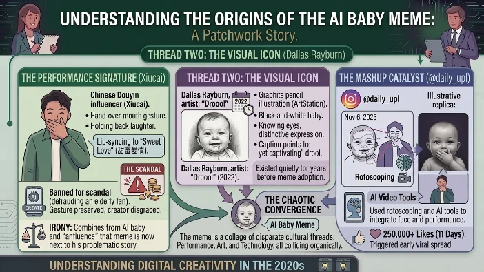 The Three Threads: How the AI Baby Meme Was Born