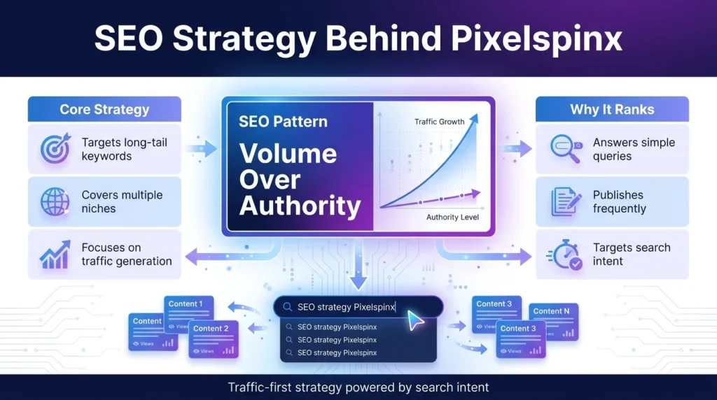 SEO Strategy Behind Pixelspinx