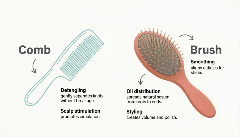 comb vs brush