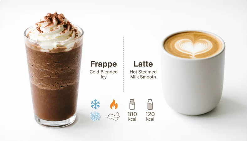 frappe vs latte