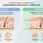 macules vs papules