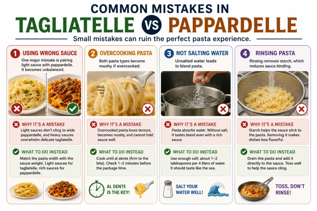 Common Mistakes in Tagliatelle vs Pappardelle