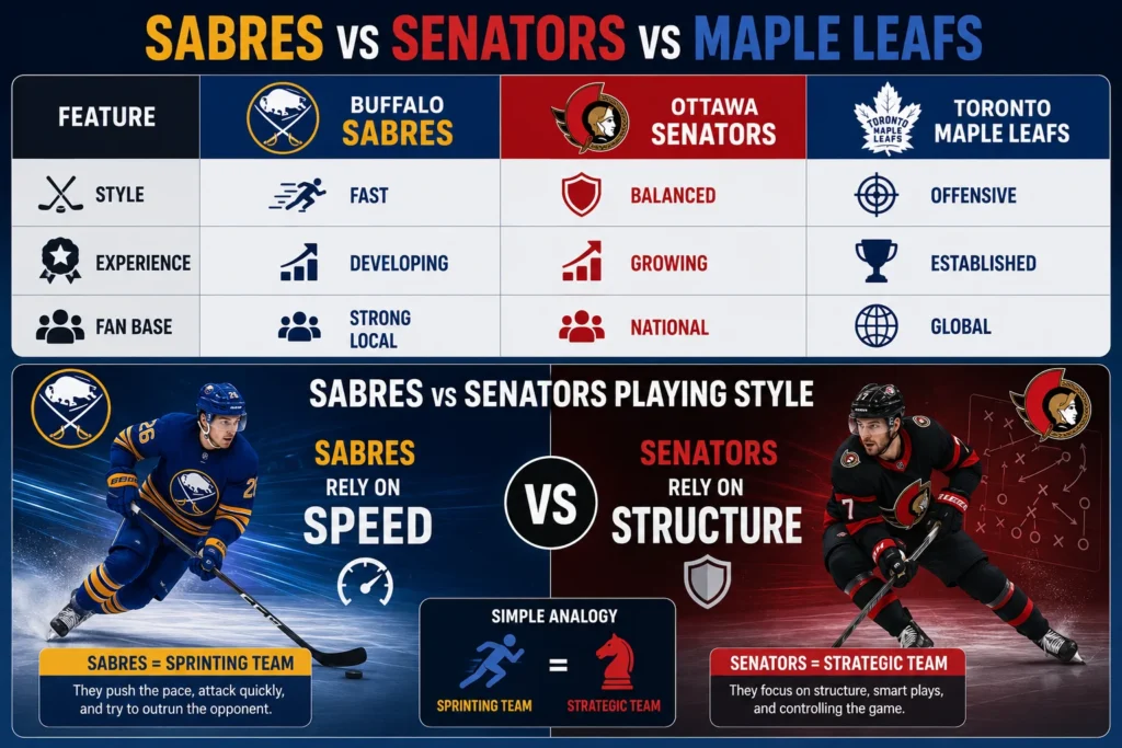 Sabres vs Senators vs Maple Leafs