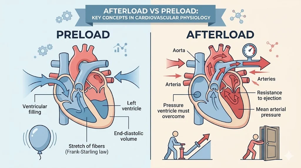 afterload vs preload