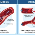 embolism vs thrombosis