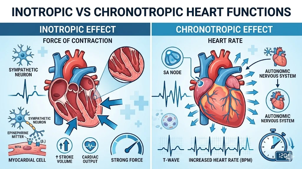 inotropic vs chronotropic
