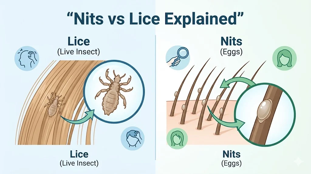 nits vs lice