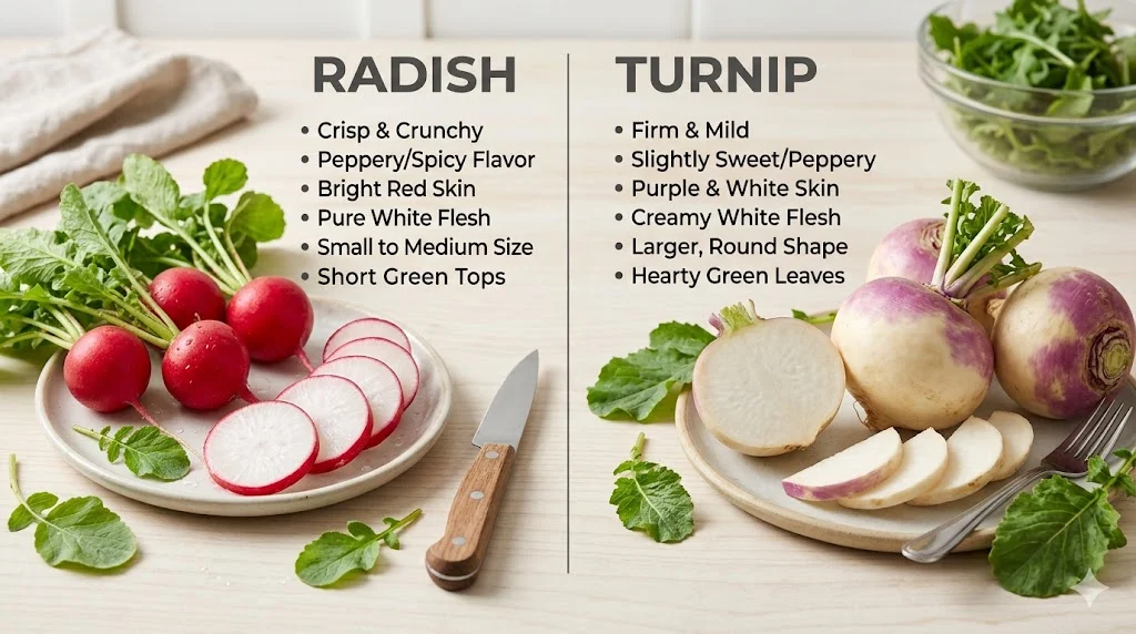 radish vs turnip