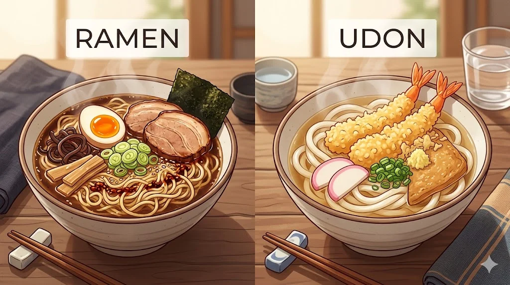 ramen vs udon