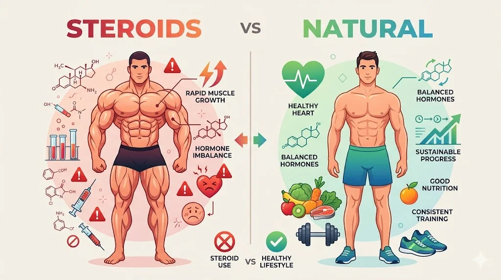 steroids vs natural