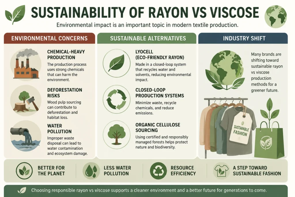 Sustainability of Rayon vs Viscose