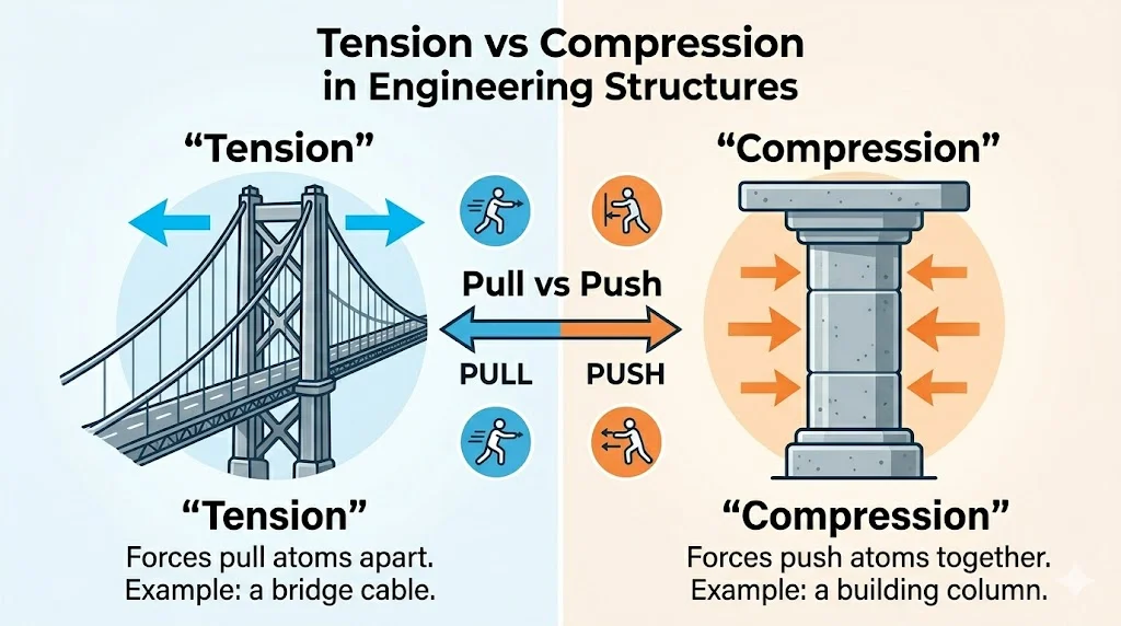 tension vs compression