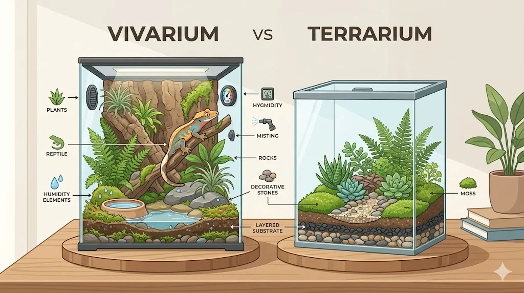 vivarium vs terrarium