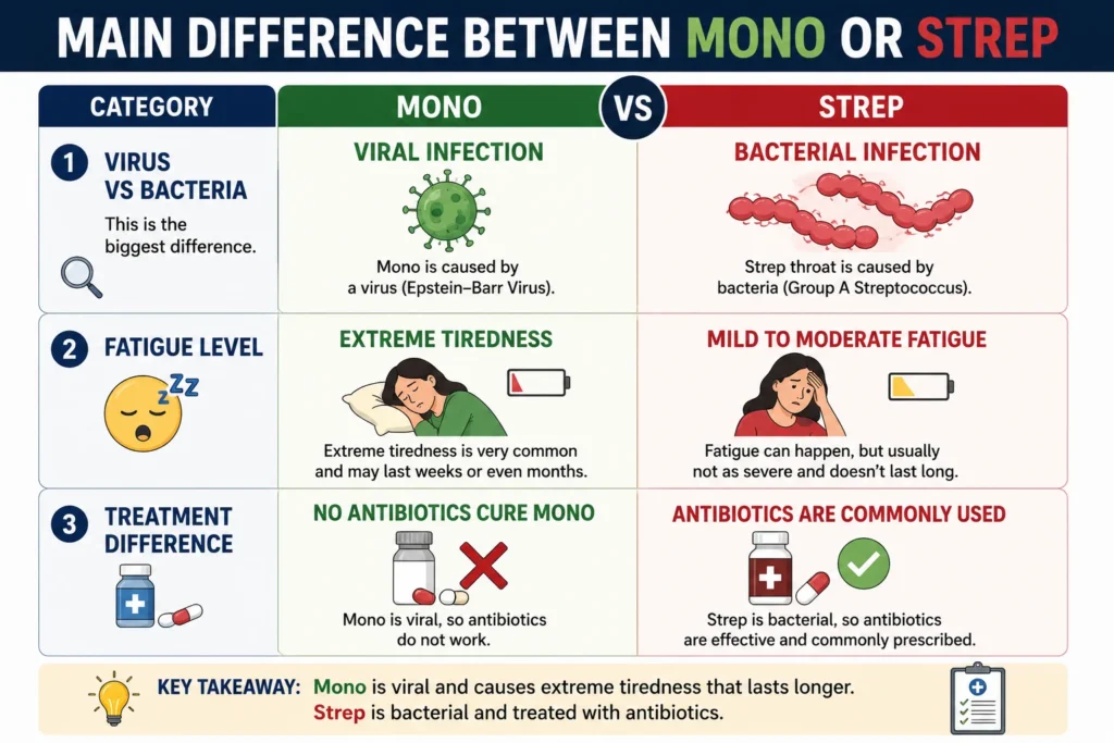 Main Difference Between Mono or Strep
