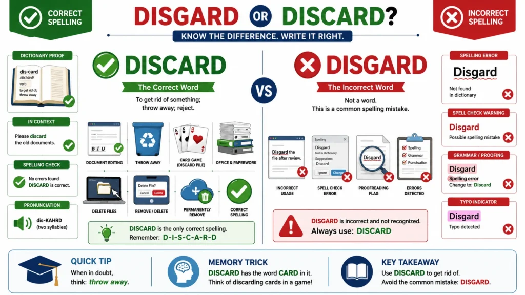 disgard or discard