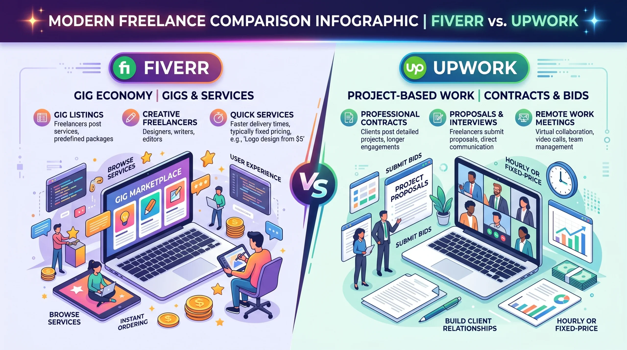 fiverr or upwork