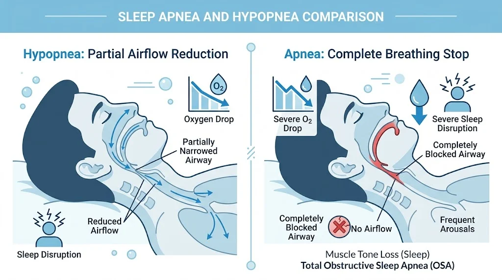 hypopnea vs apnea
