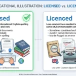 licensed or licenced