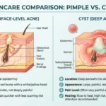pimple or cyst