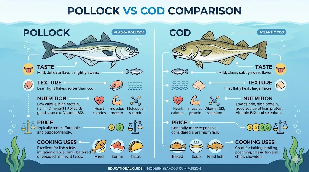 pollock vs cod