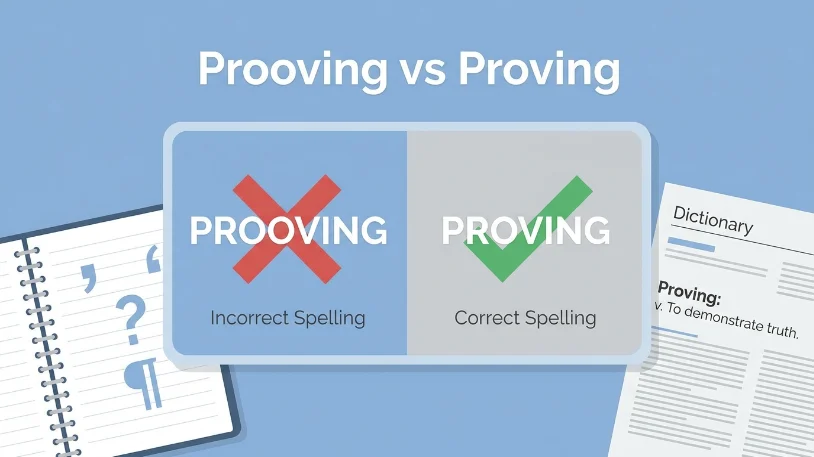 prooving or proving