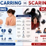 scarring or scaring
