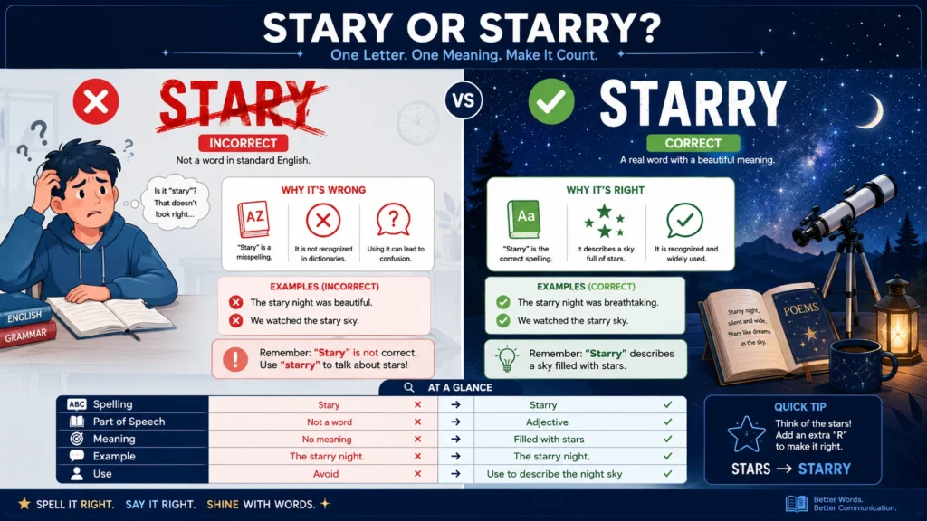 stary or starry