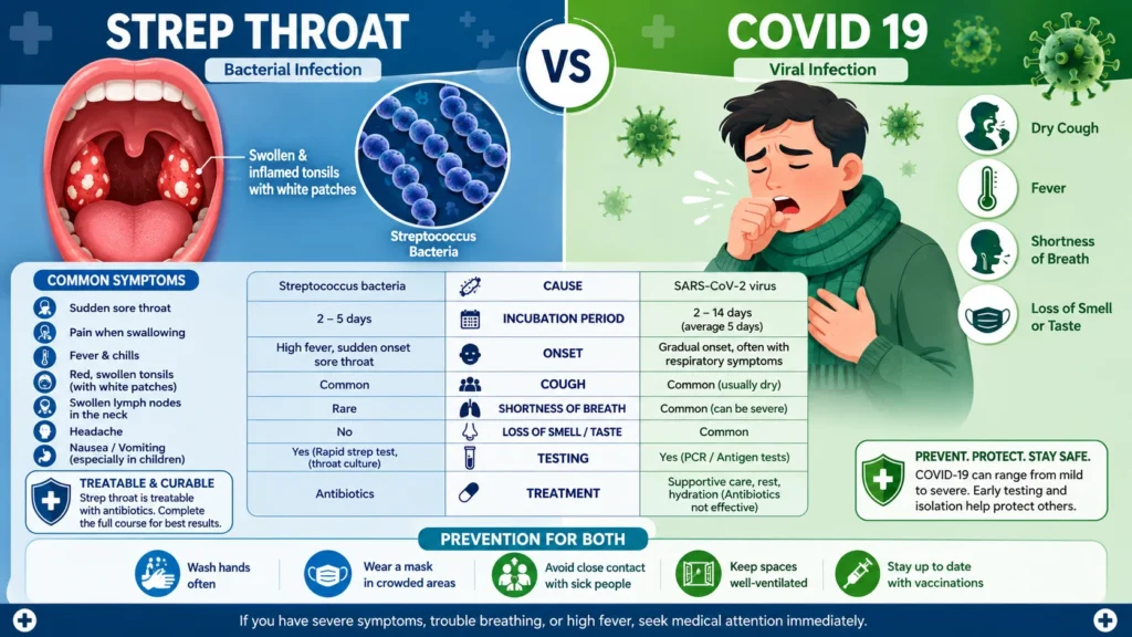 strep or covid