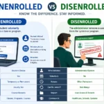 unenrolled or disenrolled
