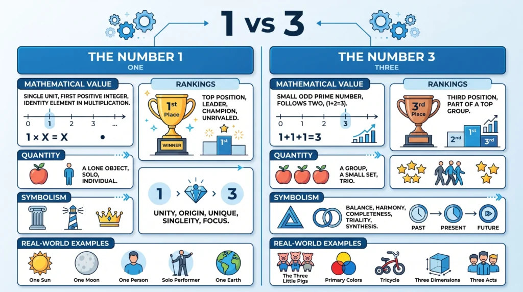 1 or 3