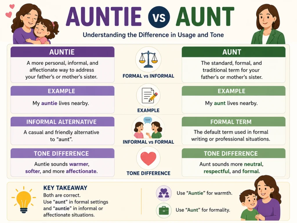 Auntie vs Aunt