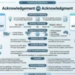acknowledgement or acknowledgment