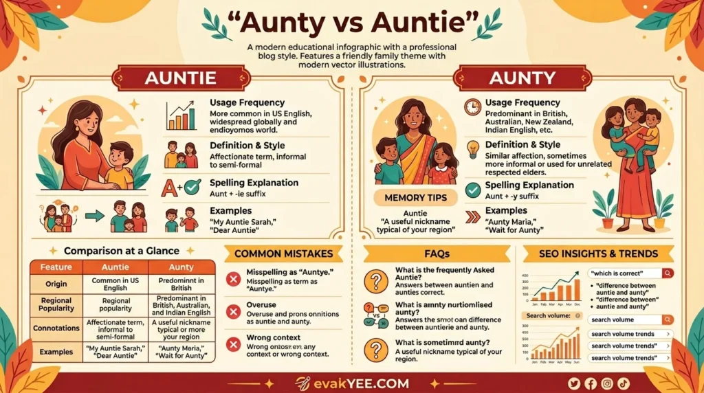 aunty or auntie