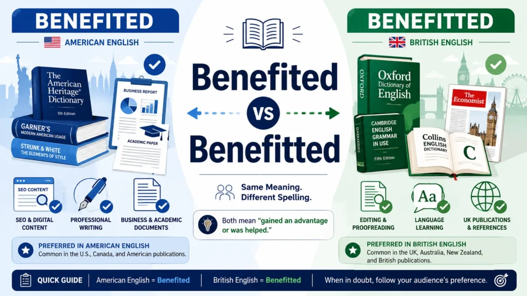 benefited or benefitted