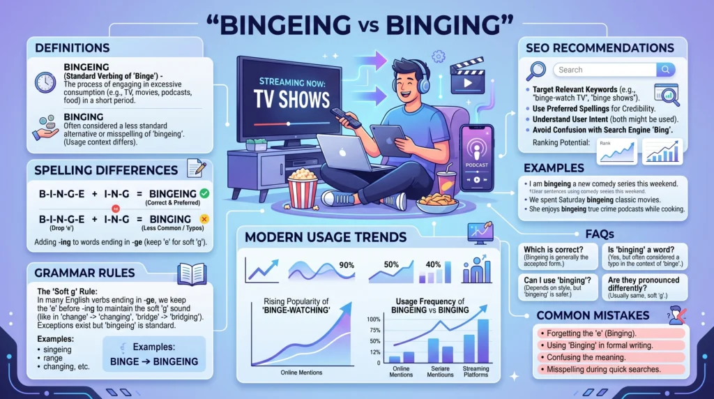 bingeing or binging