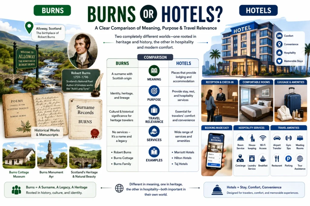 burns or hotels