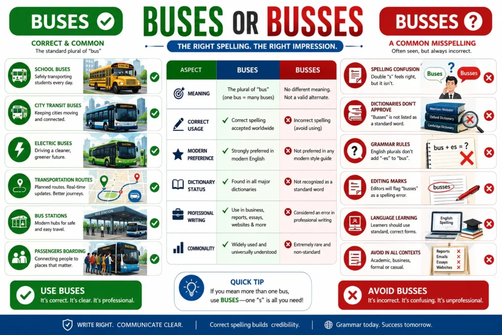 buses or busses