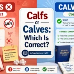 calfs or calves