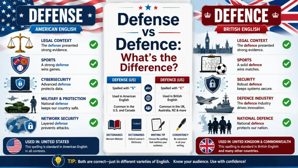 defense or defence