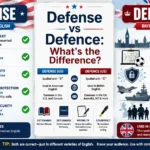 defense or defence
