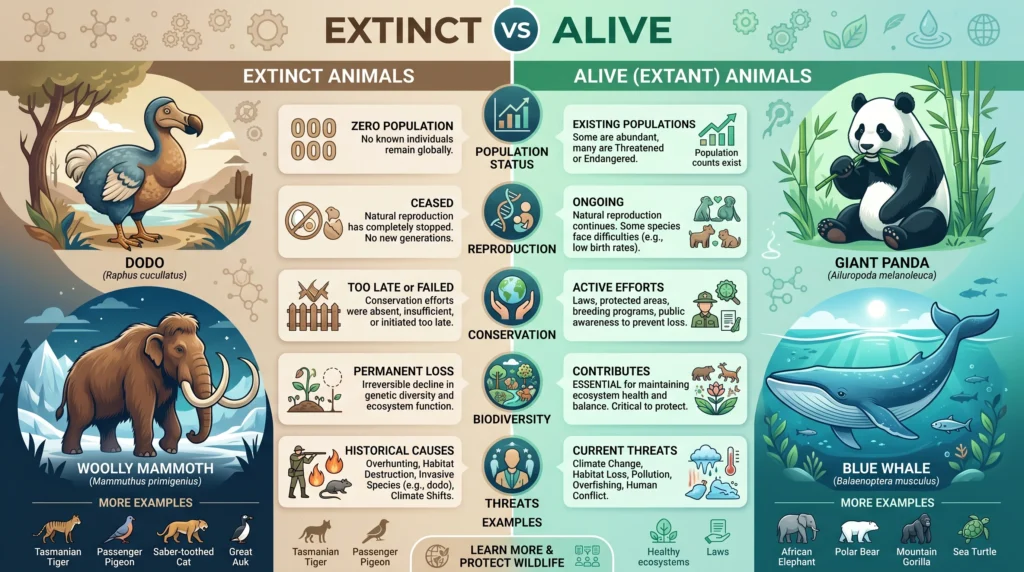 extinct or alive