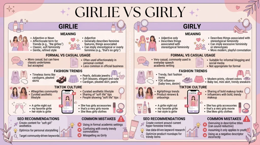 girlie or girly