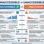 inaccessible or unaccessible