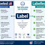 labeled or labelled