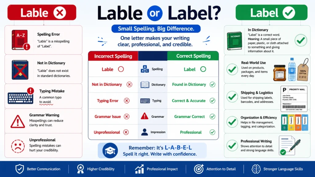 lable or label