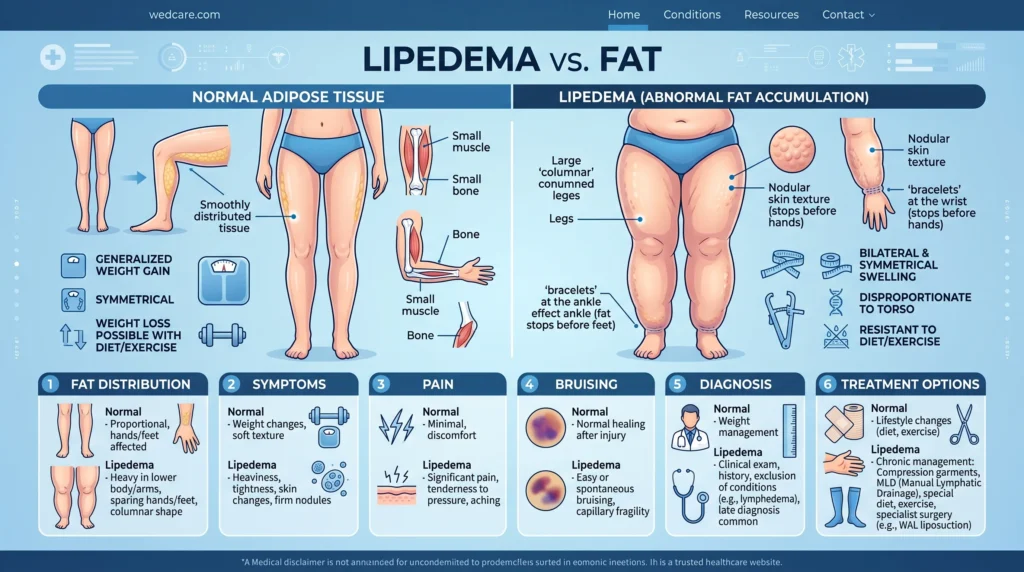 lipedema or fat